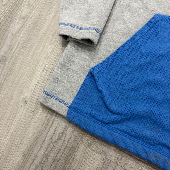 Vintage Detroit Lions Hoodie Men's Large Gray 90s NFL Football Honolulu Blue - Picture 6 of 11